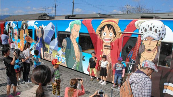 Trens de One Piece são inaugurados em projeto de recuperação de Kumamoto