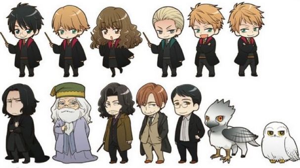 Harry Potter ganha desenhos de personagens em estilo anime