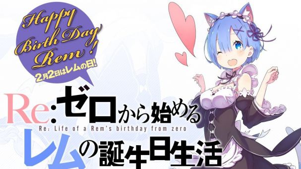 Aniversário de personagem de Re:Zero é sucesso no Japão